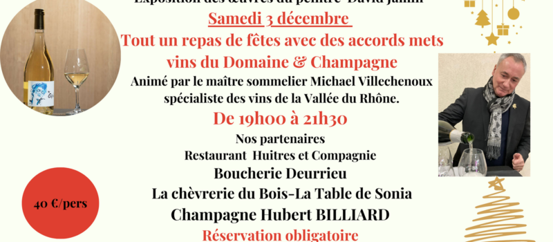 samedi 3 décembre : repas festif